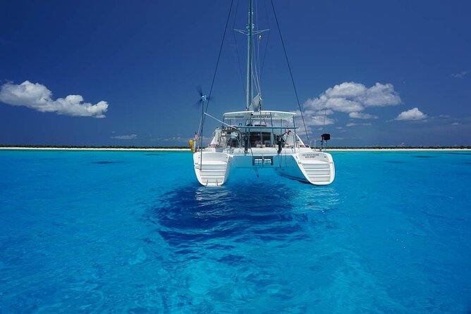5-Hour Private 38 Luxury Catamaran 2-Stop Tour W/ Food, Open Bar & Snorkeling - Tour Overview
