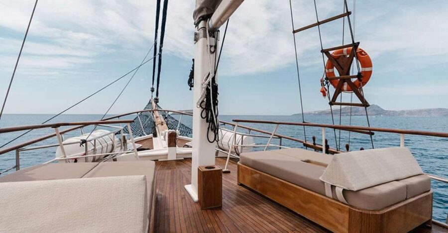 Adonis Luxury Schooner Santorini Full Day Cruise