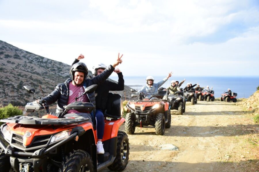 Agia Pelagia: Sunset Quad Trip With Local Products Tasting - Overview of the Tour
