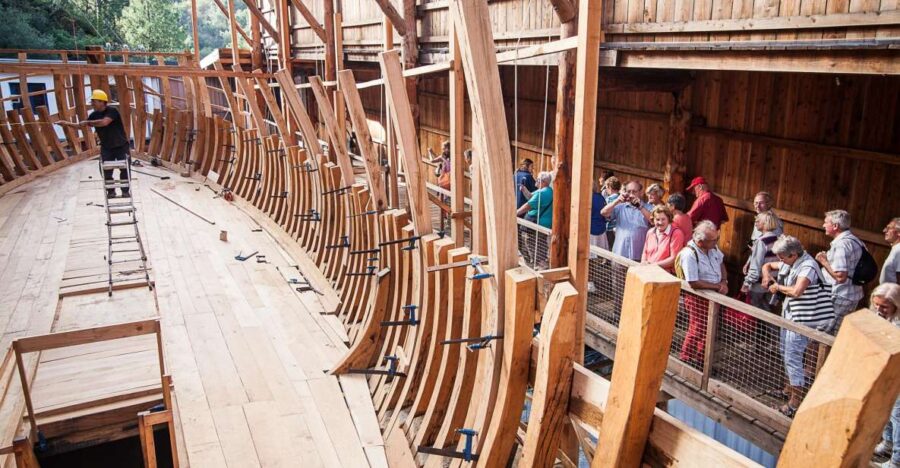 Basque Whaleboat and Traditional Basque Cider House