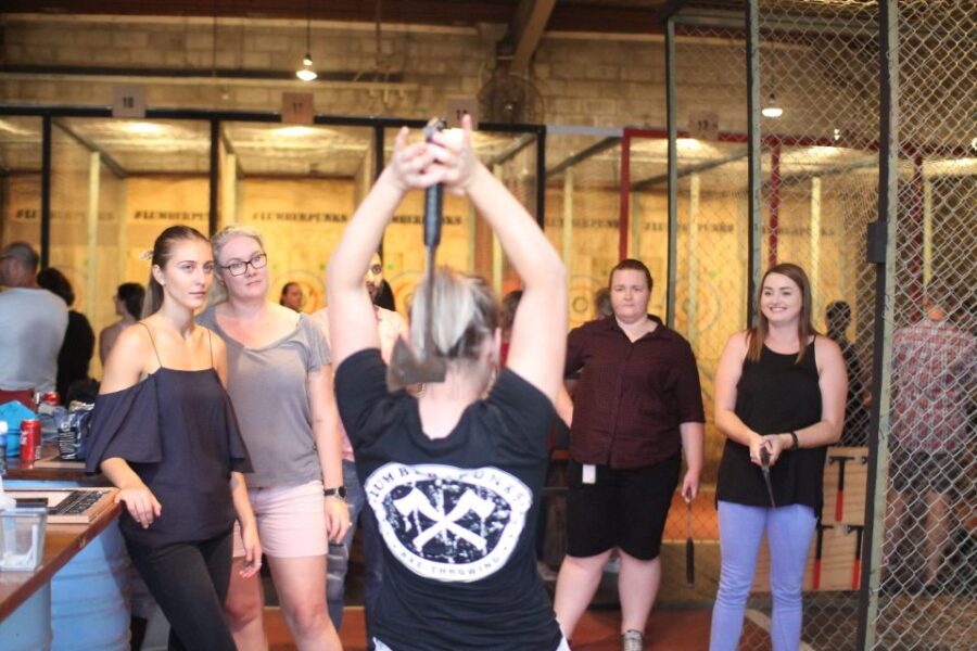 Brisbane: Lumber Punks Axe Throwing Experience