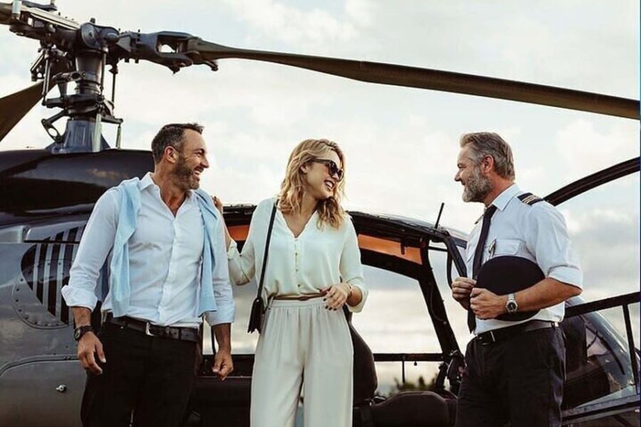Costa Navarino: 1-Way Private Helicopter Transfer to Athens