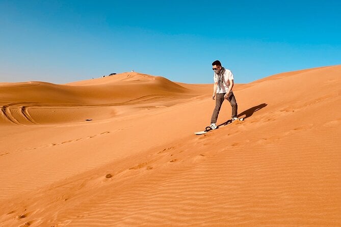 Dubai: Desert Safari Premium Dinner Quad Bike Camel And Sandboard