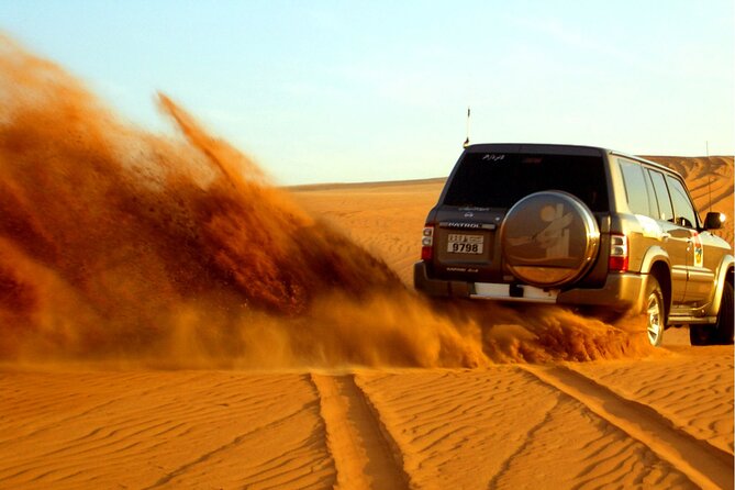Dubai Desert Safari With BBQ Dinner, Dune Bashing & Live Show - Thrilling Dune Bashing Adventure
