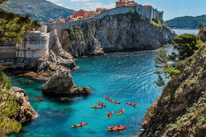 Dubrovnik Old Town Walls and Betina Cave Beach Kayak Tour