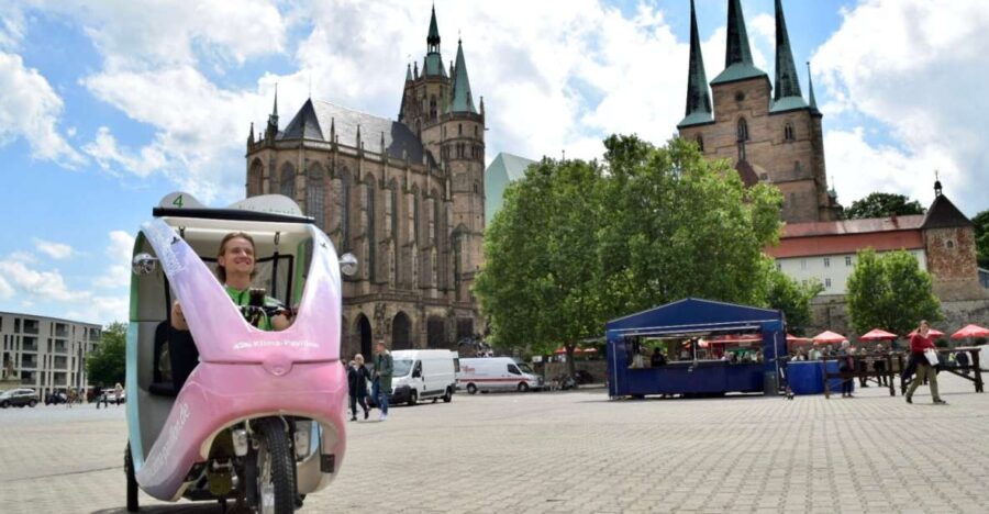 Erfurt: Private Guided Classic Old Town E-Rickshaw Tour