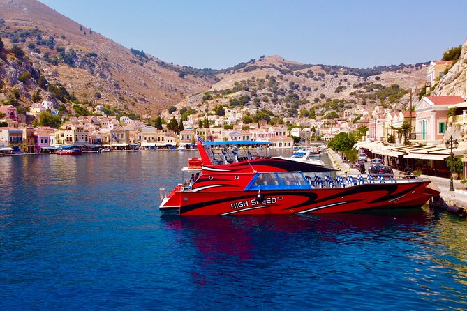 Fast Boat to Symi With a Swimming Stop at St Georges Bay! (Only 1hr Journey) - Journey Duration