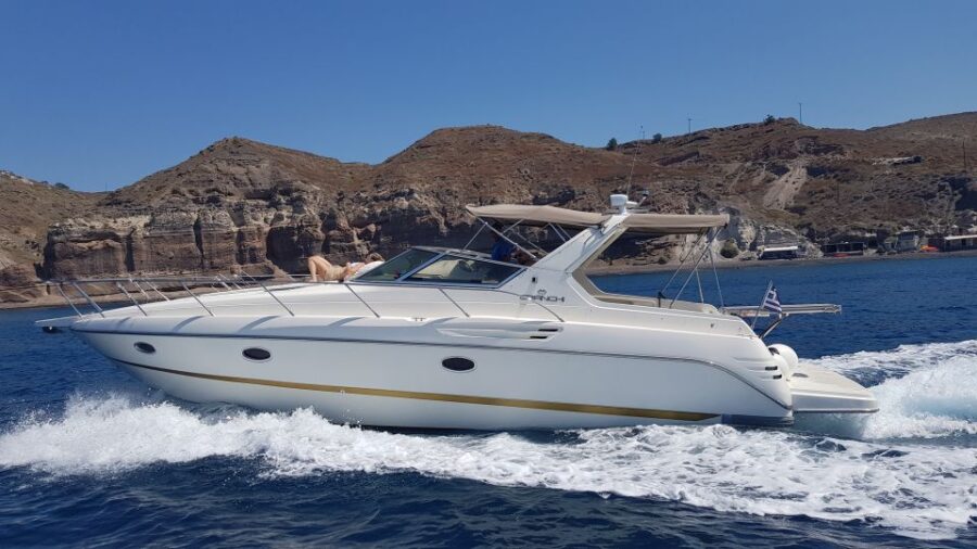 Fira: Private Day Cruise With Bbq, Drinks, & Hot Springs
