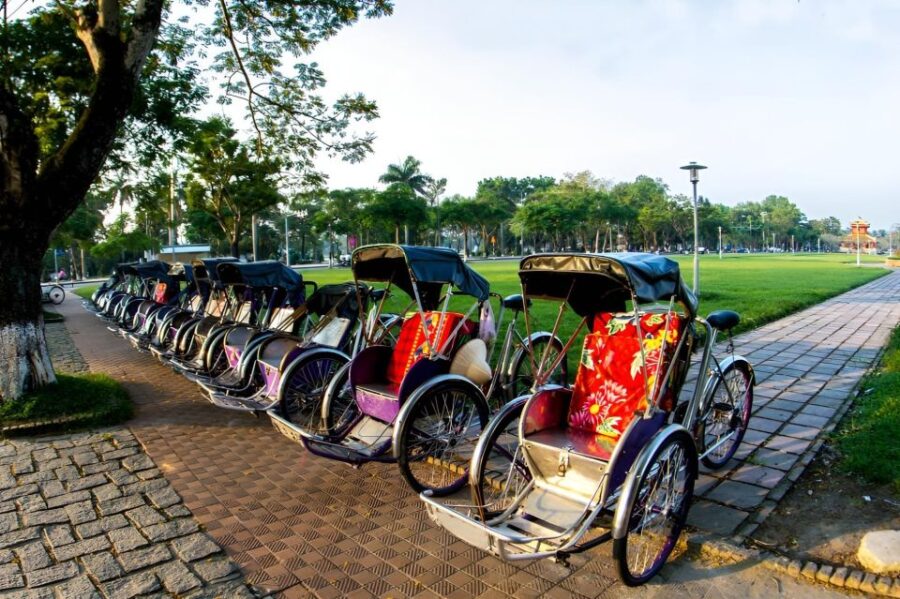 From Hue: Hue Evening Foodie Cyclo Tour.