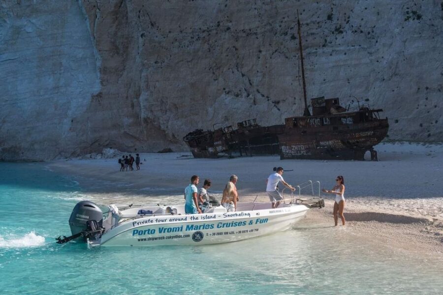 From Porto Vromi: Shipwreck Beach Private Boat Cruise - Activity Details