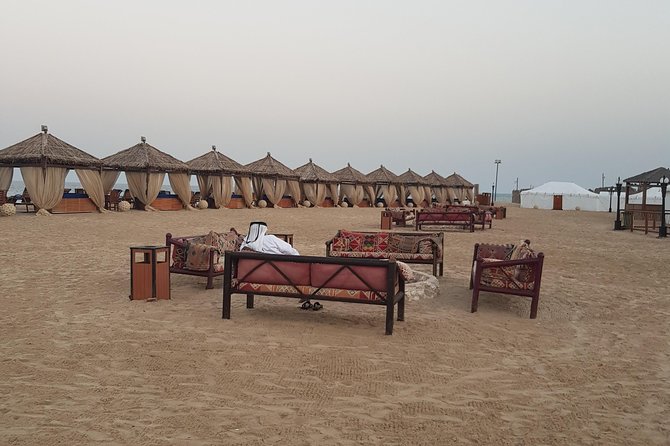 Full Day Desert Safari With Buffet Dinner,Sand Boarding & Camel Ride - Refreshing Inland Sea Dip