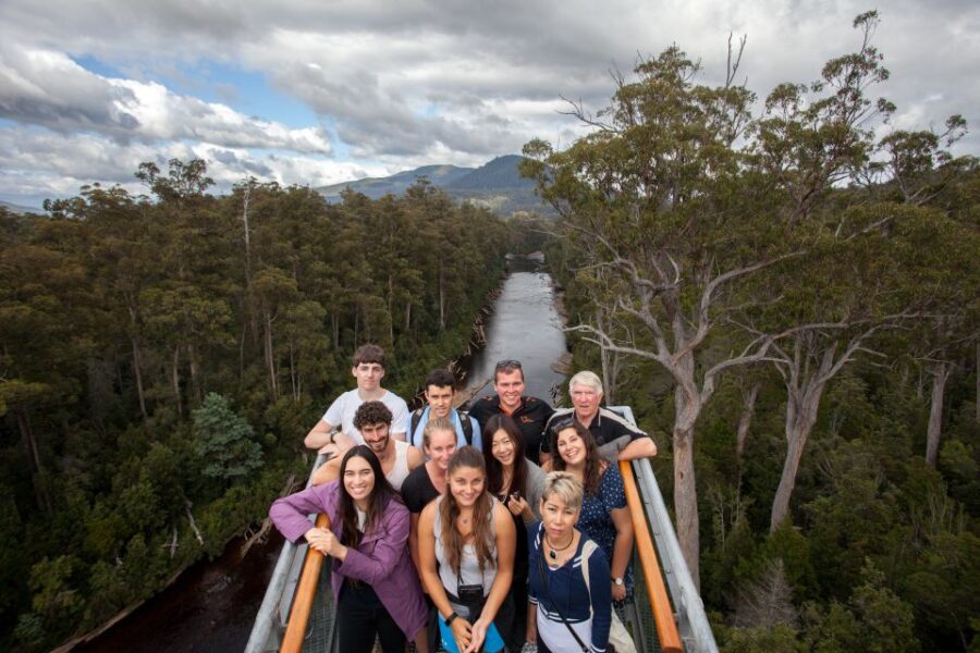 Hobart: Full-Day Tahune Airwalk & Hastings Caves Tour - Exploring Tahune Airwalk Forest Reserve