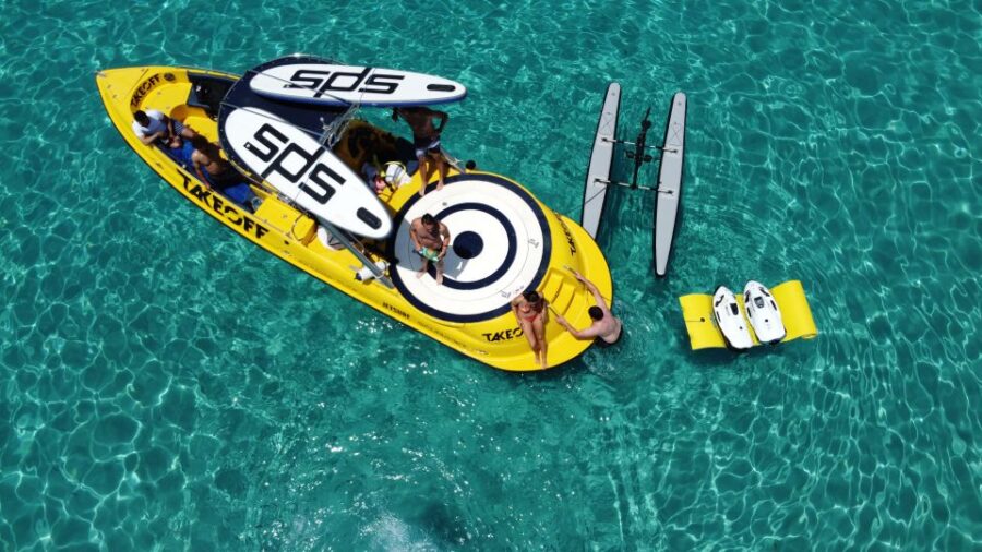 Ibiza: Beach and Cave Boat Tour With Luxury Water Toys - Overview of the Boat Tour