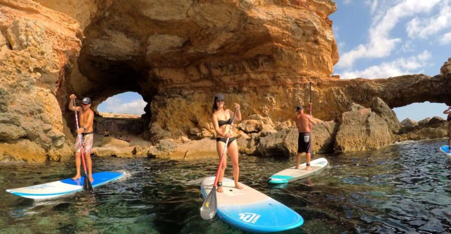 Ibiza: Paddlesurf and Snorkeling Boat Trip