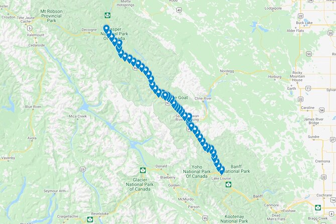 Icefields Parkway: a Smartphone Audio Driving Tour - Tour Overview