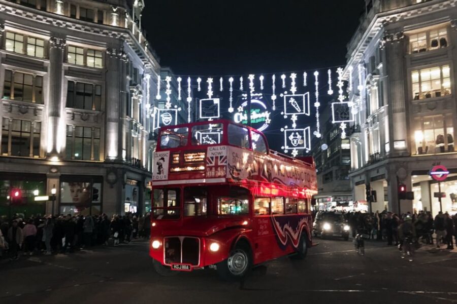 London Christmas Lights Tour by Vintage Bus Open Top - Vintage Bus Experience