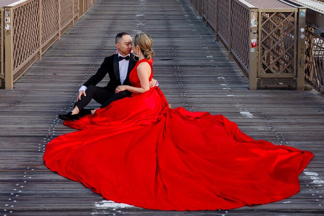 Memorable Photoshoot in a Handmade Flying Dress Around NYC