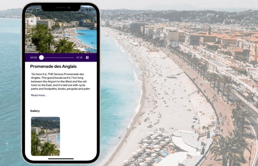 Nice: Digital Self-Guided Sightseeing Tour Application - Product Overview