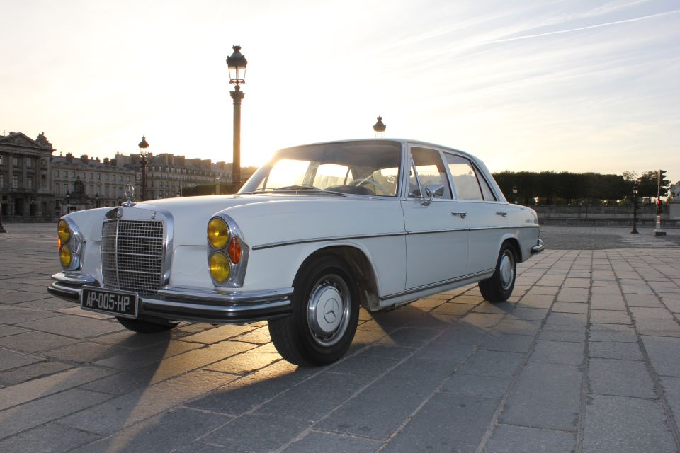 Paris: 2.5-Hour Guided Vintage Car Tour and Wine Tasting - Tour Overview