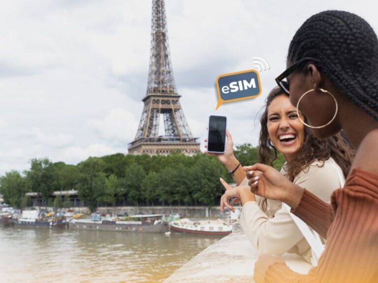 Paris&France: Unlimited EU Internet With Esim Mobile Data