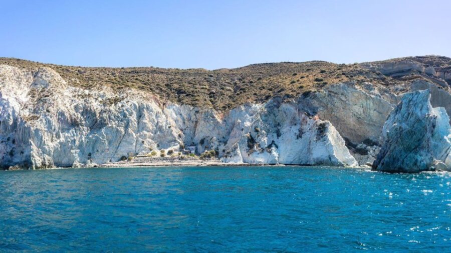 Private Catamaran Day Around Santorini via Red Beach - Tour Highlights