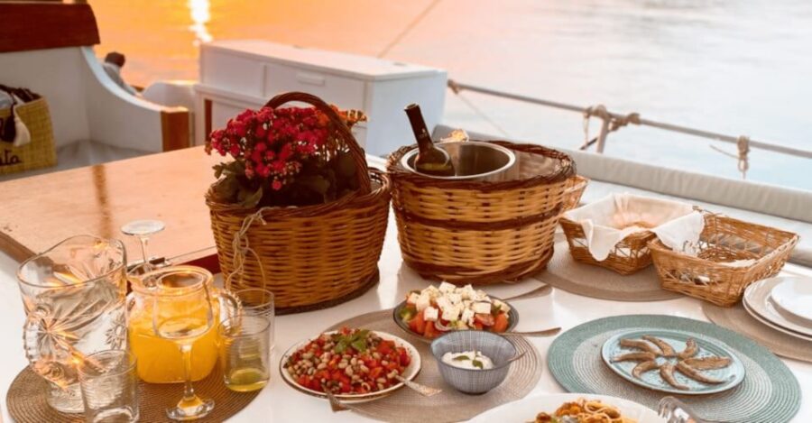 Rhodes: Sunset Cruise W/ Gourmet Dinner, Drinks & Live Music - Activity Overview