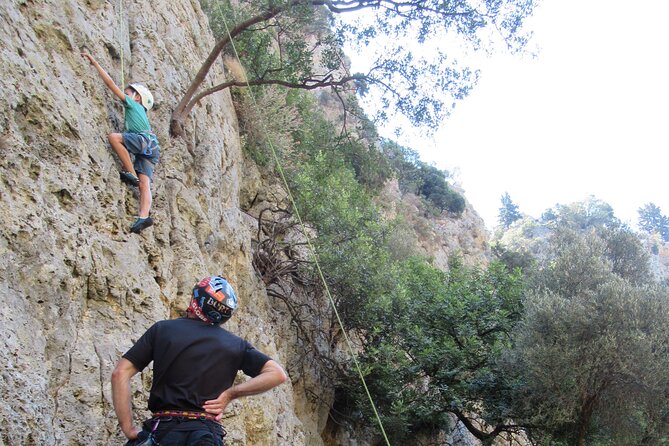 Rock Climbing With a Guide in Chania Therisos Gorge