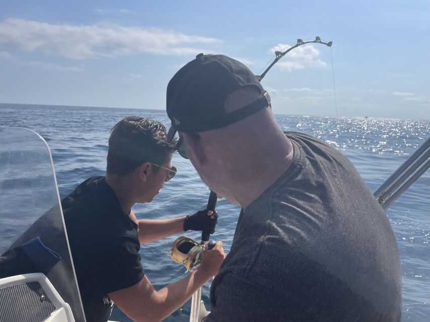 Salou: Hands-On Fishing Trip With Swimming at Sea