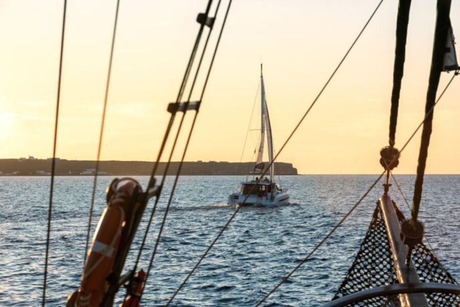 Santorini Catamaran Sunset Skyline Cruise - Overview of Activity