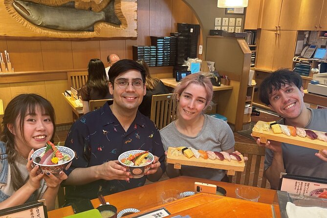 Tsukiji Market Eating Tour, Authentic Sushi & Sake Comparison - Whats Included in the Tour