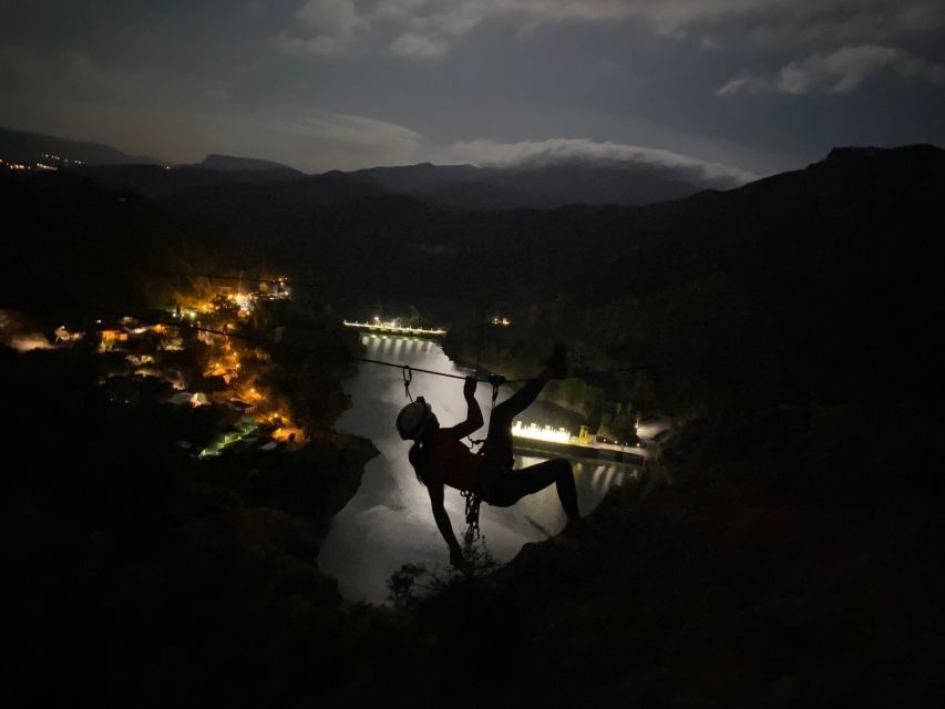 Via Ferrata El Chorro Under the Full Moonlight
