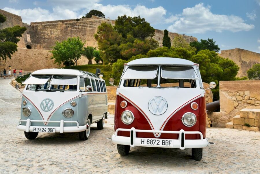 Vintage Tour Around Alicante in Genuine Kombi T1 Vans