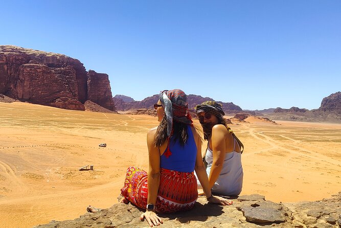 Wadi Rum Day Tour & Starlight Cave & Traditions Food