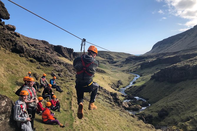 Zipline and Hiking Adventure Tour in Vík