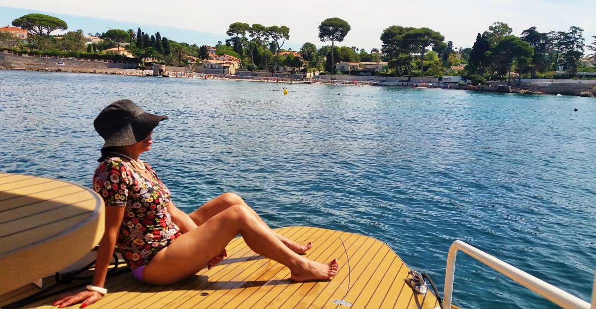 From Juan Les Pins: Private French Riviera Solar Boat Cruise - Highlights of the Excursion