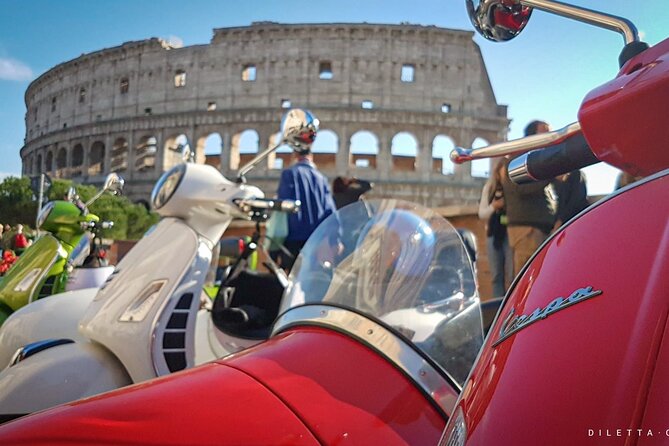 Highlights of Rome Vespa Sidecar Tour in the Afternoon With Gourmet Gelato Stop - Iconic Locations Explored