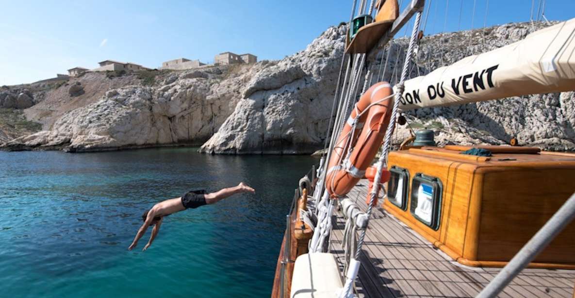 Marseille: Calanques Sailing Day Trip With Lunch and Wine - Sailing on the Le Don Du Vent