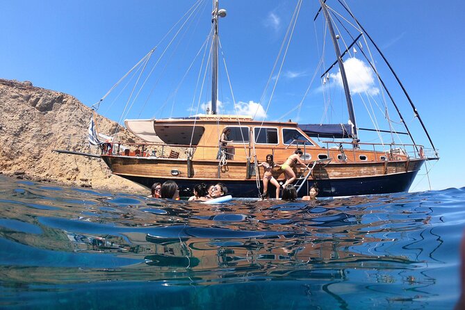Mykonos:Sail Cruise to Delos&Rhenia Islands With Bbq&Drinks - Relaxing on Rhenia Island