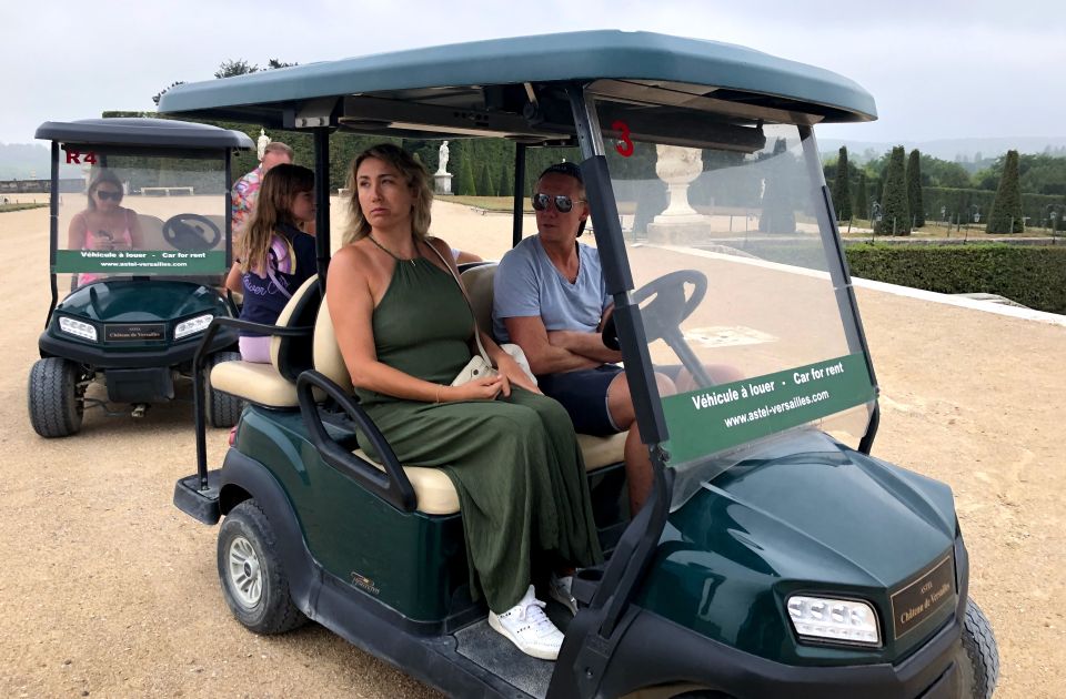 Versailles: Gardens Golf Cart Tour, Row Boat, Palace Tickets - Gardens Golf Cart Tour