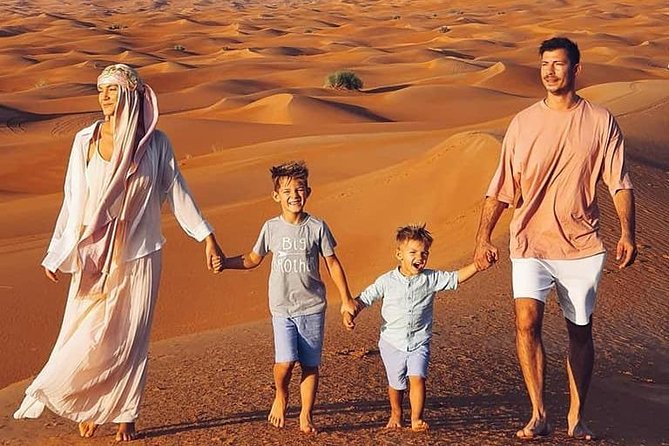 Dubai Desert Safari With Dune Bashing , Dinner Buffet & Entertainments - Pickup and Start Time