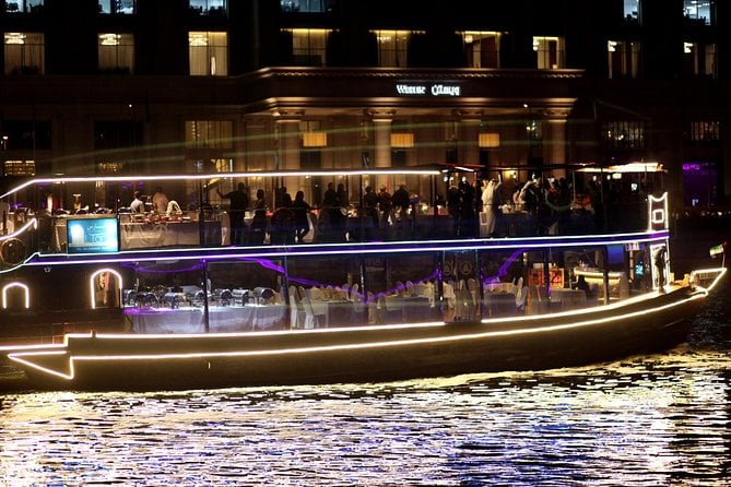 Dubai Luxury Canal Dinner Cruise With Optional Transfer