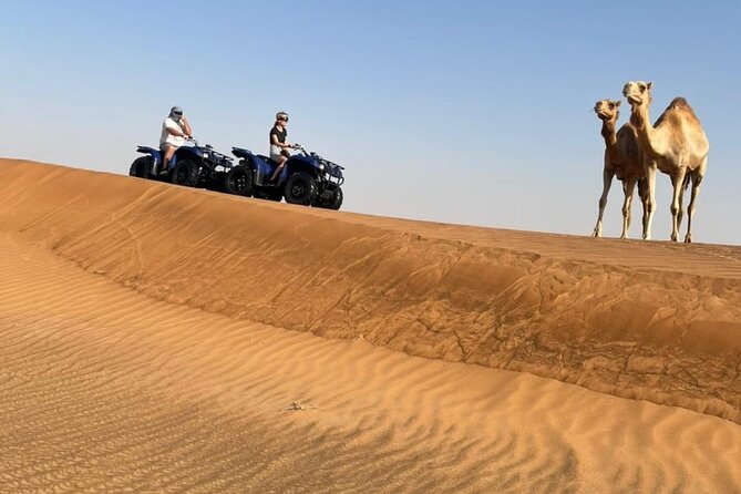 Dubai: Unique MORNING 4WD Red Dunes Safari Incl. 30MIN Quad Bike - Sandboarding Down the Dunes