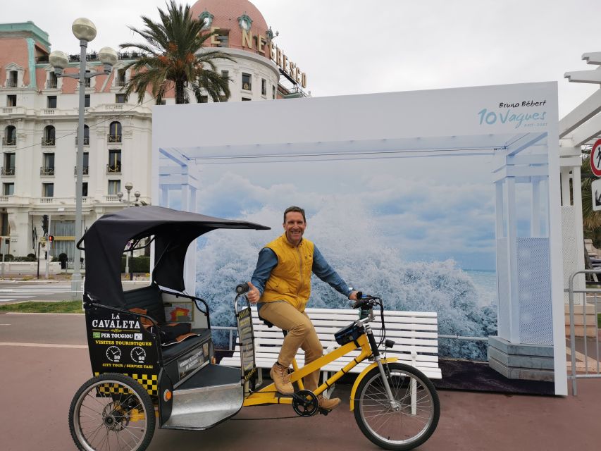 Nice: City Tour in Electric Taxi Bike With Local Guide - Promenade Des Anglais