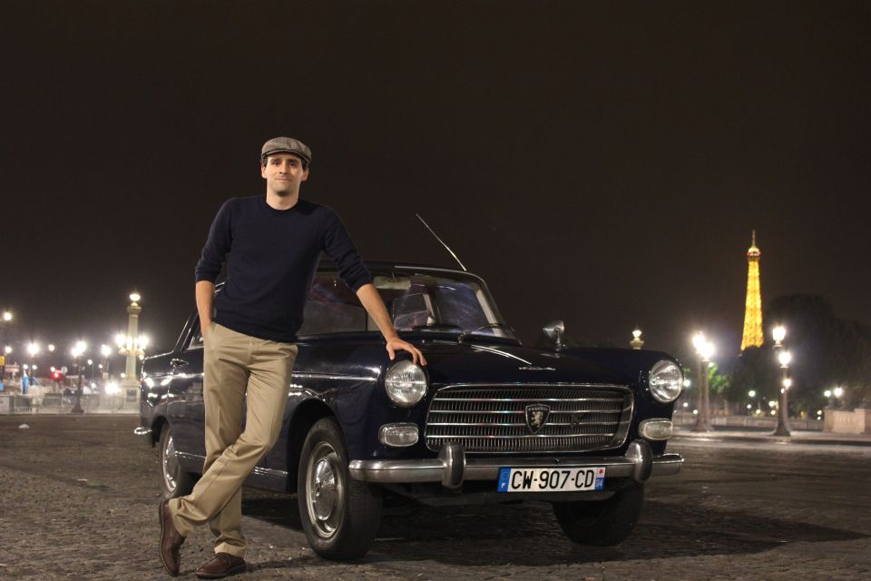 Paris: 1.5-Hour Vintage Car Night Tour - Vintage Peugeot 404 Experience