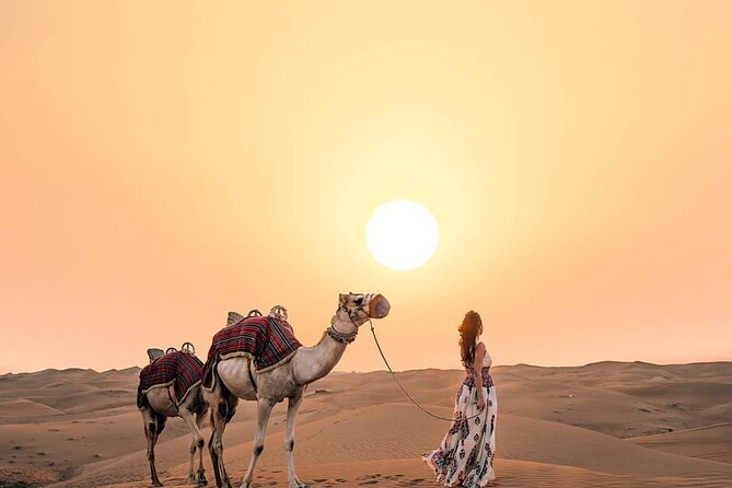 Private Desert Safari, Sand Board, Camel Ride & BBQ Dinner - Pickup and Transportation