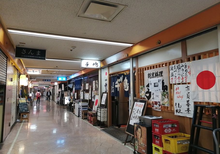 Tokyo: 3-Hour Food Tour of Shinbashi at Night - Food Stops and Drinks