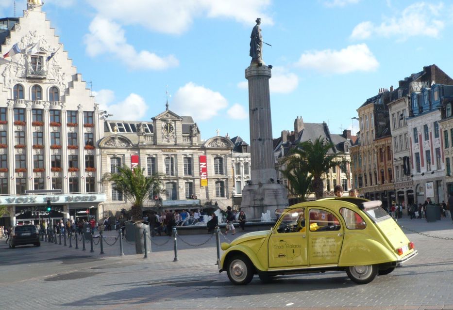 Lille Driving Tour by Convertible Citroen 2CV - Meeting Point and Starting Location