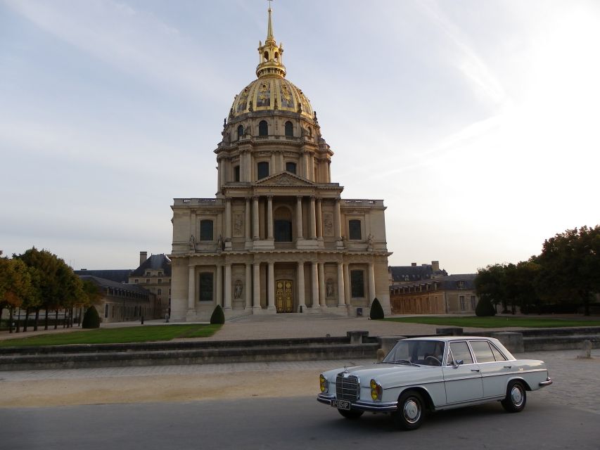 Paris: 2.5-Hour Guided Vintage Car Tour and Wine Tasting - Photo Opportunities Galore
