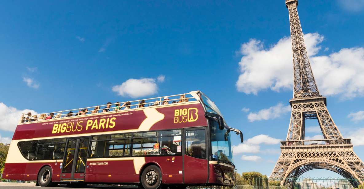 Paris: Hop-On Hop-Off Bus Tour With Self-Guided Walking Tour - Bus Tour Route and Duration