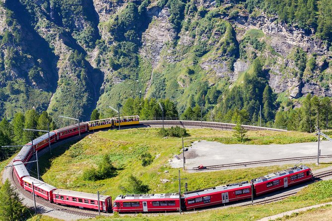 Milan Bernina Scenic Train Ride on the Swiss Alps. Small-Group - Views From Ospizio Bernina/Diavolezza